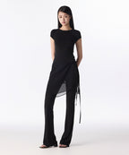 MUSINSA STANDARD WOMAN MUSINSA STANDARD WOMAN Women's Slacks Side Button [Black]