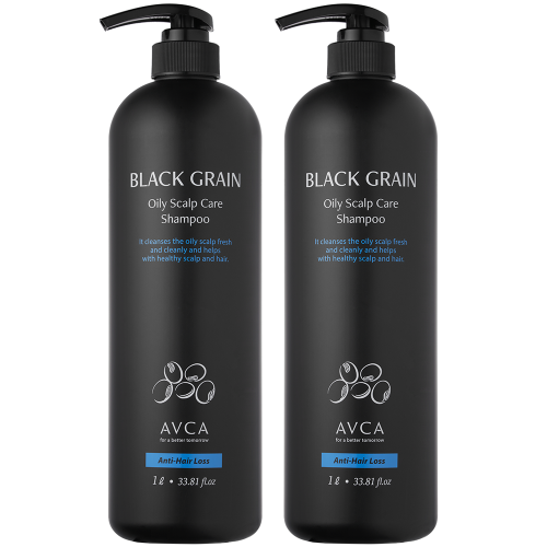 AVCA Heukgok Oily Scalp Care Mildly Acidic Hair Loss Symptom Relief Shampoo 1000ml x 2
