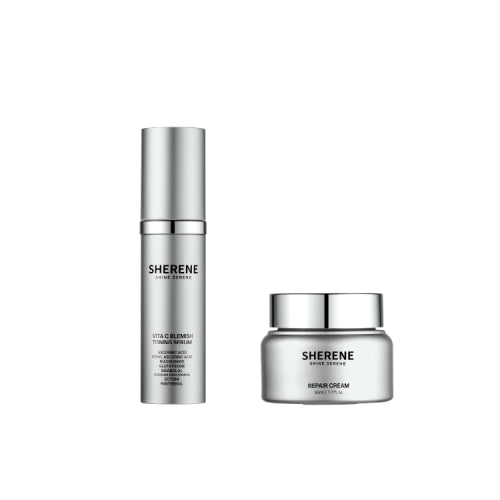 SHERENE SHERENE Vitamin C Blemish Toning Serum + Repair Cream Set