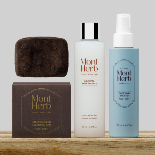 MONTHERB MONTHERB Essence Set for Red and Hot Skin (3 types)