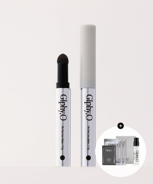 GLPHY,O Oh Hairline Maker Dark Brown / Natural Black 1.5g+(Free) City Perfume 1.8ml+Sachet 3 types