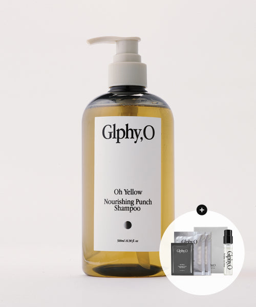 GLPHY,O Oh Yellow Nourishing Punch Shampoo 500ml + (Free) City Perfume 1.8ml + 3 sachets