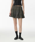 MUSINSA STANDARD WOMAN MUSINSA STANDARD WOMAN Cotton Tiered Mini Skirt Dark Gray
