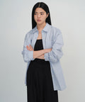 MUSINSA STANDARD WOMAN MUSINSA STANDARD WOMAN Women's Oversized Washed Poplin Shirt [Sky Blue]