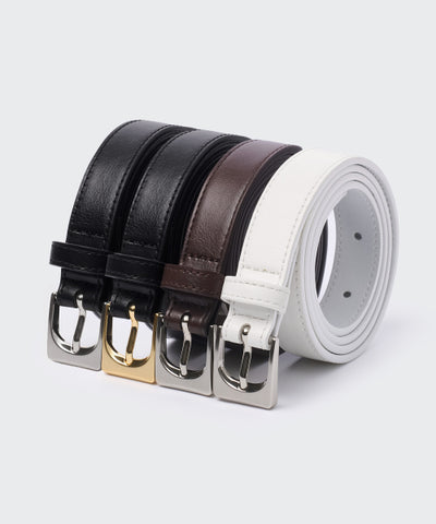 MUSINSA STANDARD WOMAN Women's Arch Synthetic Leather Slim Belt_20mm