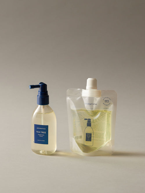 AROMATICA [Cooling Soothing Hair Tonic] Tea Tree Purifying Tonic 100ML & Refill 100ML