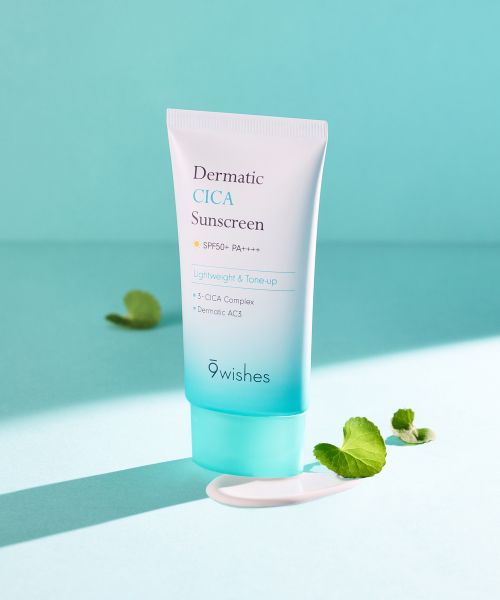 9wishes [Trouble/Soothing] Dermatic Cica Sunscreen 50ml (SPF50+ PA++++)