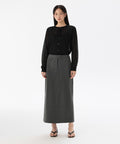 MUSINSA STANDARD WOMAN MUSINSA STANDARD WOMAN Women's Straight Maxi Skirt [Medium Gray]