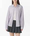 MUSINSA STANDARD WOMAN MUSINSA STANDARD WOMAN Relaxed Multi-Stripe Shirt (Size)