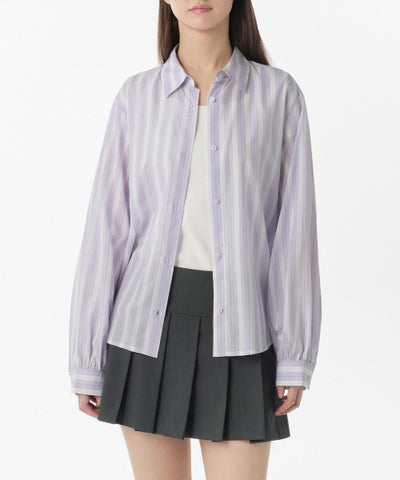 MUSINSA STANDARD WOMAN Relaxed Multi-Stripe Shirt (Size)