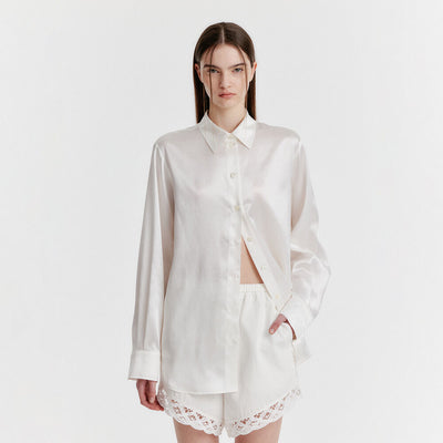 YIRINA Relaxed-fit Shirt - White