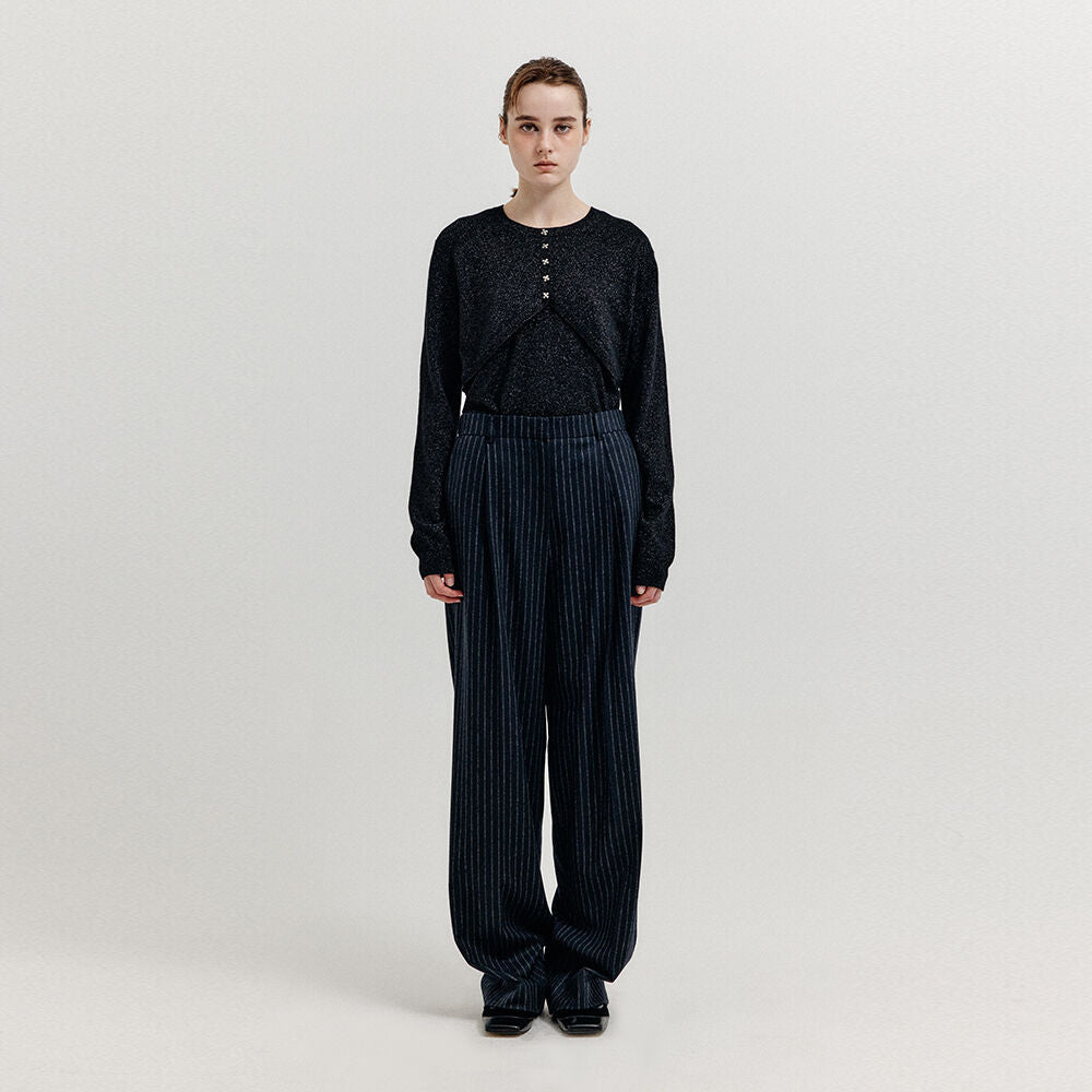 EENK XIELX Classic Pants - Navy/Grey Stripe