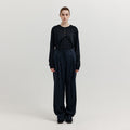 EENK XIELX Classic Pants - Navy/Grey Stripe