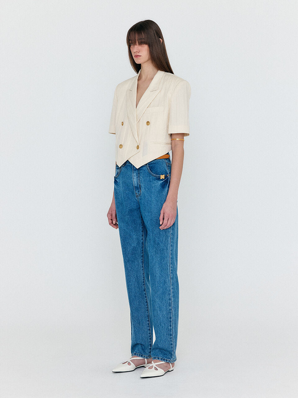 EENK EENK WESICA Classic Denim Pants - Denim Blue