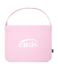 EMIS SILVER LOGO ECO BAG-PINK