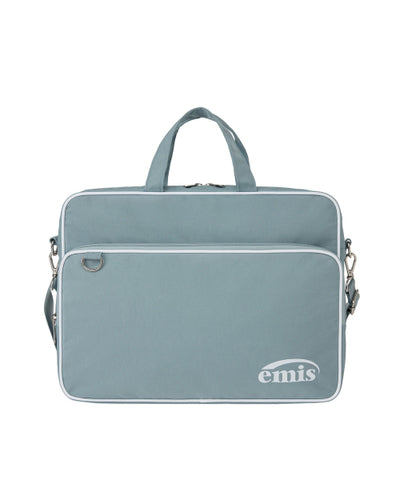 EMIS Nylon Zip-Pocket Messenger Bag