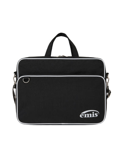 EMIS Nylon Zip-Pocket Messenger Bag