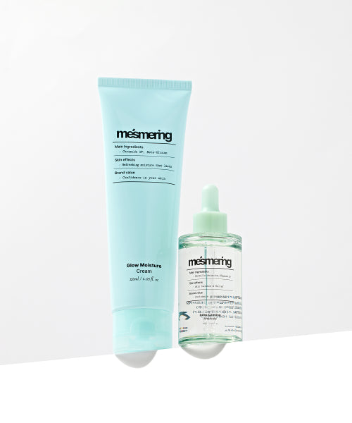 MESMERING MESMERIZING Deep Calming Soothing Ampoule & Glow Moisture Cream 50ml/120ml