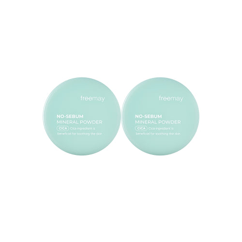 FREEMAY FREEMAY No Sebum Mineral Powder Double Set