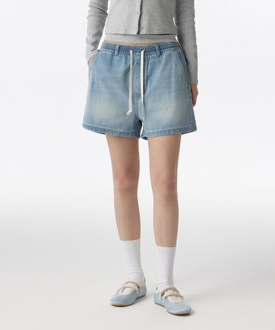 MUSINSA STANDARD WOMAN Women's Denim Shorts Light Indigo