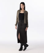 MUSINSA STANDARD WOMAN MUSINSA STANDARD WOMAN Women's Denim Long Skirt Rusty Black