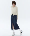 MUSINSA STANDARD WOMAN MUSINSA STANDARD WOMAN Women's Denim Long Skirt [Dark Blue]
