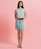 MUSINSA STANDARD WOMAN MUSINSA STANDARD WOMAN Denim Mini Skirt Sky Blue