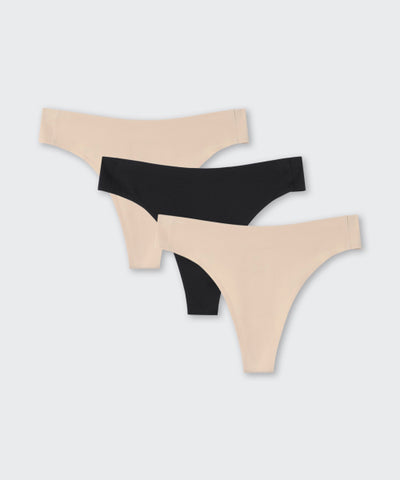 MUSINSA STANDARD WOMAN Women's Seamless Tee Panties 3 Pack