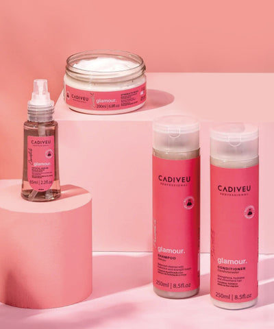Glamor 4-piece set (shampoo + conditioner + mask + serum)