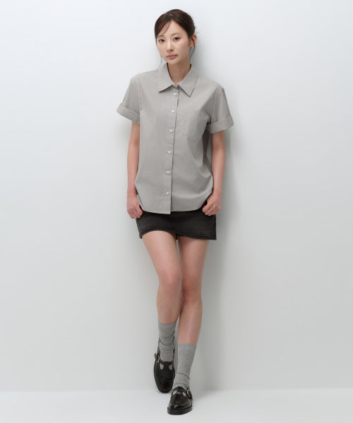 MUSINSA STANDARD WOMAN MUSINSA STANDARD WOMAN Shirt Light Warm Gray