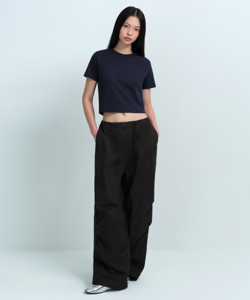 MUSINSA STANDARD WOMAN MUSINSA STANDARD WOMAN Cotton Parachute Pants [Gunmetal]
