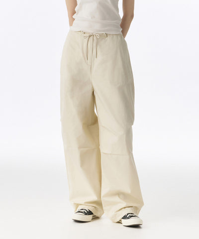 MUSINSA STANDARD WOMAN Women's Cotton Parachute Pants [Cream]