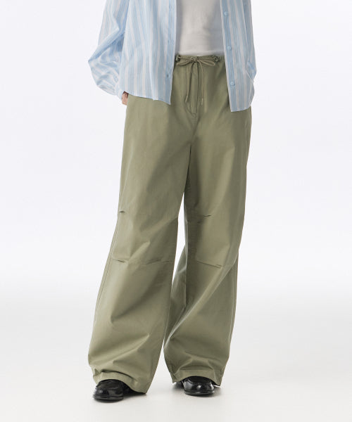 MUSINSA STANDARD WOMAN MUSINSA STANDARD WOMAN Women's Cotton Parachute Pants [Light Khaki]