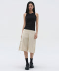MUSINSA STANDARD WOMAN MUSINSA STANDARD WOMAN Women's Wide Cargo Bermuda Pants (Cream)