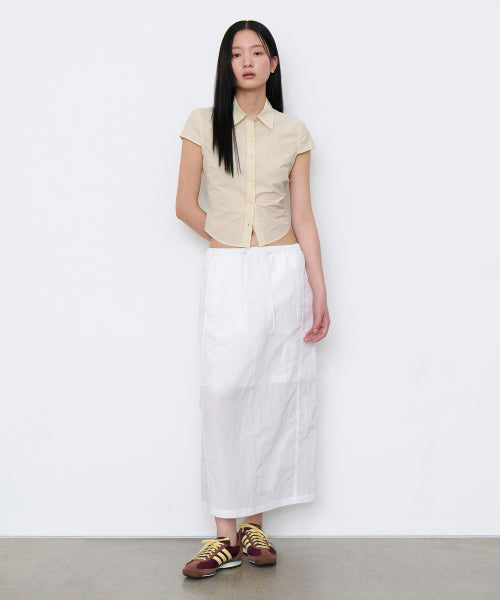 MUSINSA STANDARD WOMAN MUSINSA STANDARD WOMAN Skirt Long Banding [White]
