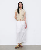 MUSINSA STANDARD WOMAN MUSINSA STANDARD WOMAN Skirt Long Banding [White]