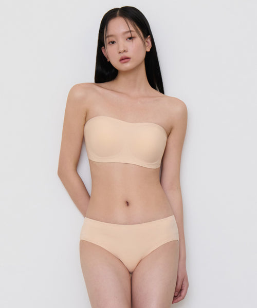 MUSINSA STANDARD WOMAN MUSINSA STANDARD WOMAN Women's Seamless Off Shoulder Bra Light Beige