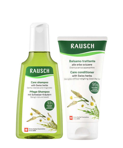 RAUSCH Swiss Herbal Care Shampoo 200ml + Rinse Conditioner 150ml Duo