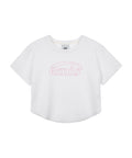 EMIS EMIS T-Shirt Chain Stitch White/Pink