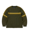 THISISNEVERTHAT THISISNEVERTHAT Striped Knit L/S Top Olive
