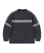 THISISNEVERTHAT THISISNEVERTHAT Striped Knit L/S Top Navy