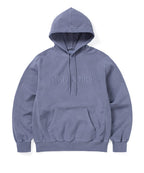THISISNEVERTHAT THISISNEVERTHAT Overdyed Embroidery Hoodie Purple Grey