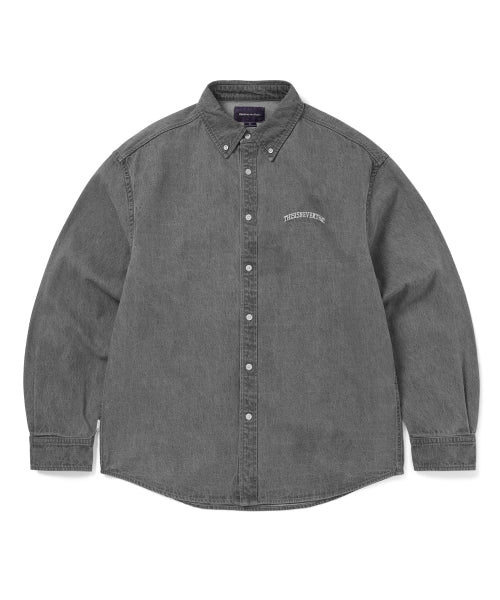 THISISNEVERTHAT THISISNEVERTHAT Washed Denim Shirt Grey