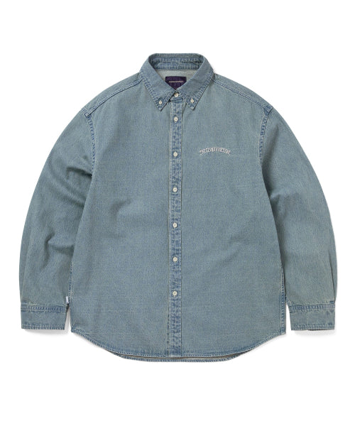 THISISNEVERTHAT THISISNEVERTHAT Washed Denim Shirt Washed Blue