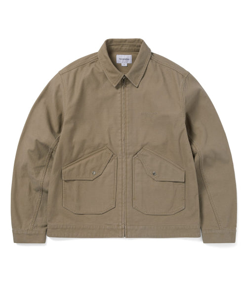 THISISNEVERTHAT THISISNEVERTHAT Washed Work Jacket Khaki