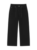 MATIN KIM MATIN KIM STITCH POINT WASHED COTTON PANTS