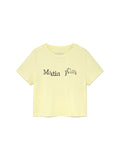 MATIN KIM MATIN KIM T-Shirt Crop Top in Yellow