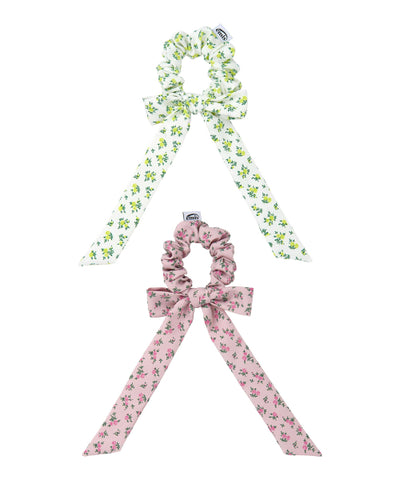 EMIS Flower Ribbon Scrunchie