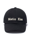 MATIN KIM MATIN KIM Classic Logo Ball Cap in Black
