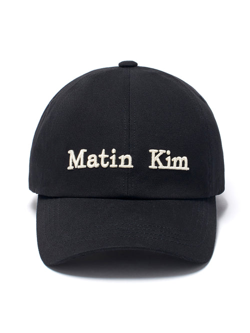 MATIN KIM MATIN KIM Classic Logo Ball Cap in Black